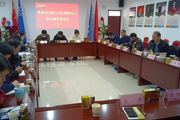 菏澤市召開市樹(木瓜)精深加工聯(lián)合研發(fā)座談會在山東佰諾隆重召開 菏澤市召開市樹(木瓜)精深加工聯(lián)合研發(fā)座談會在山東佰諾隆重召開